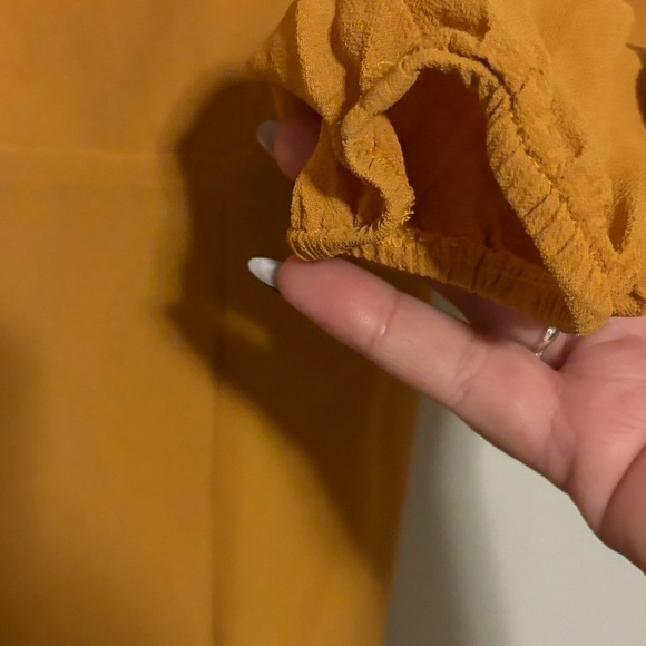 Reformation | Delancey | Mustard yellow long sleeve dress | fall | size 4 Small - Picture 4 of 9